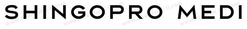 shingopro medium字体转换